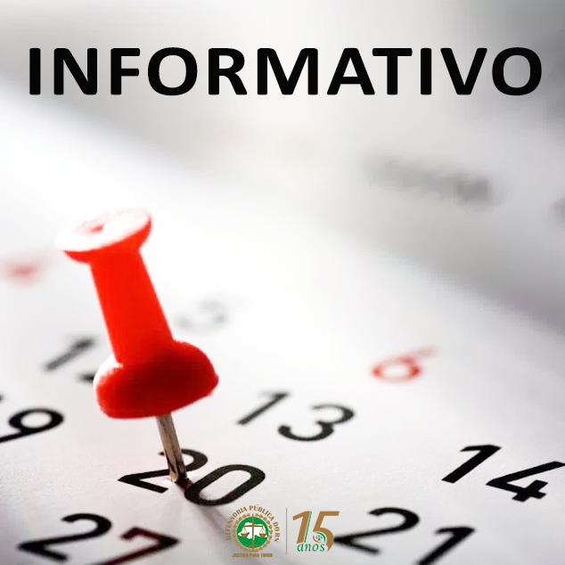 Defensoria Pública terá ponto facultativo na Semana Santa