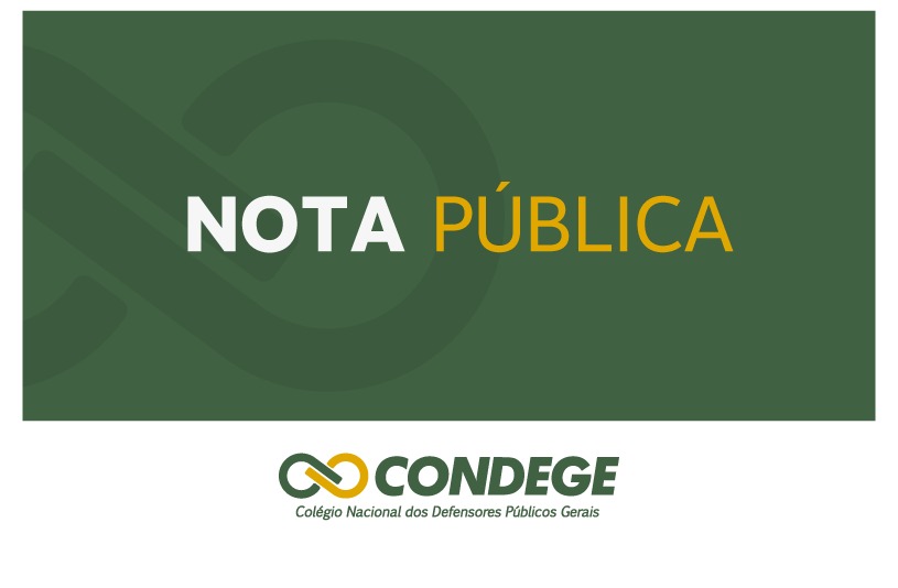 Condege publica Nota Pública sobre propostas de alteração da legislação penal