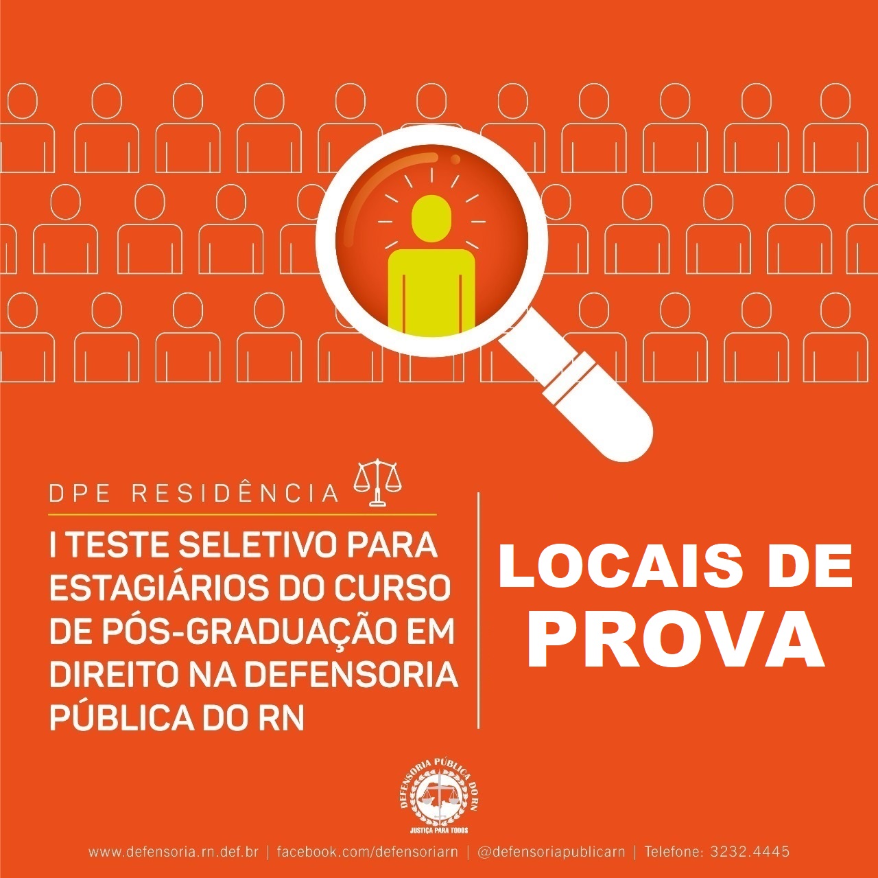  Divulgados locais de prova da DPE Residência