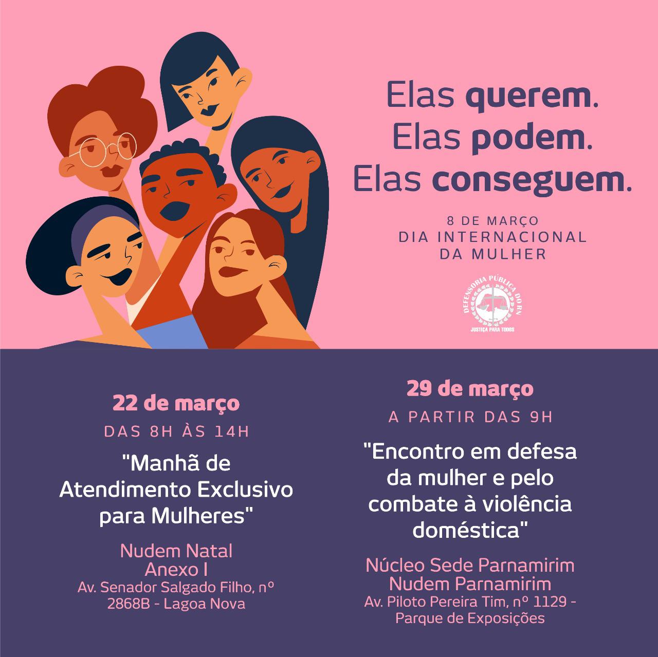 DPE/RN realiza nesta sexta (29) “Encontro em defesa da mulher e pelo combate à violência doméstica”