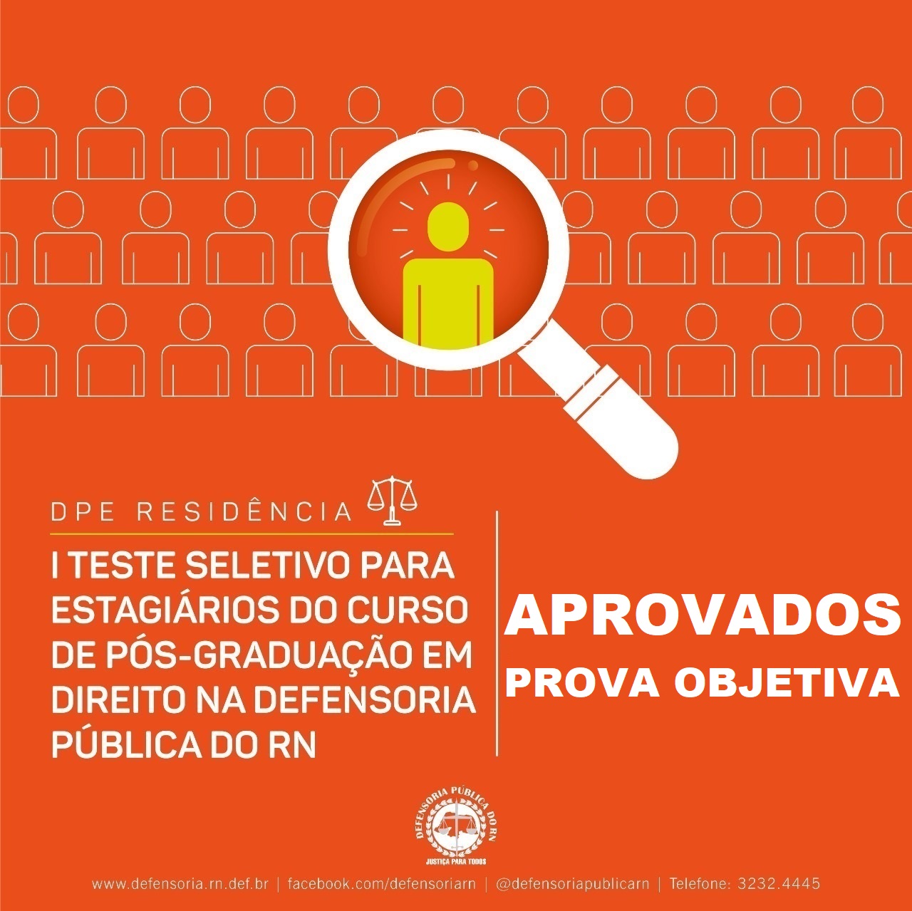 Lista de aprovados na primeira etapa do DPE Residência é divulgada