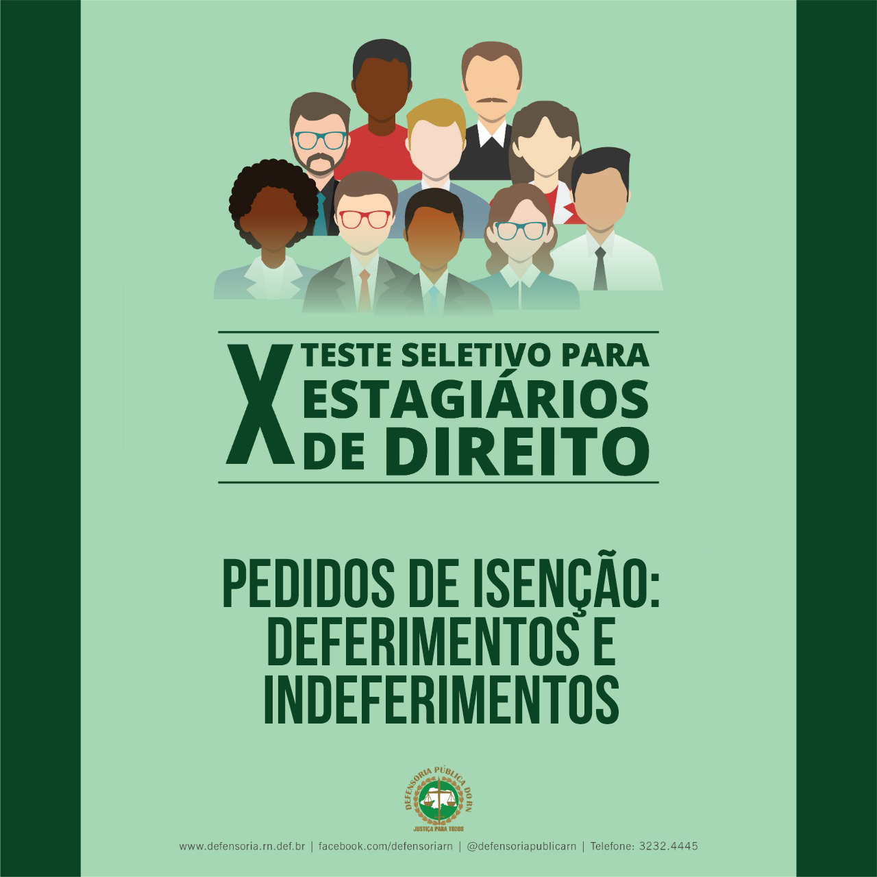 Lista de pedidos de isenção deferidos e indeferidos do X Teste Seletivo é divulgada