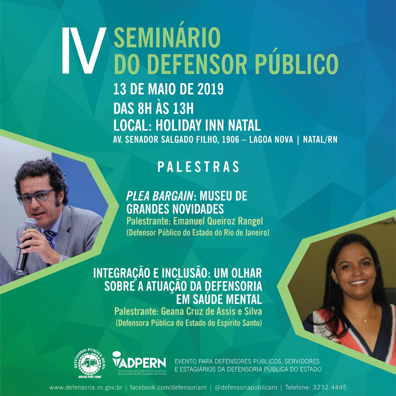 IV Seminário do Defensor Público debate Plea Bargain na segunda (13)