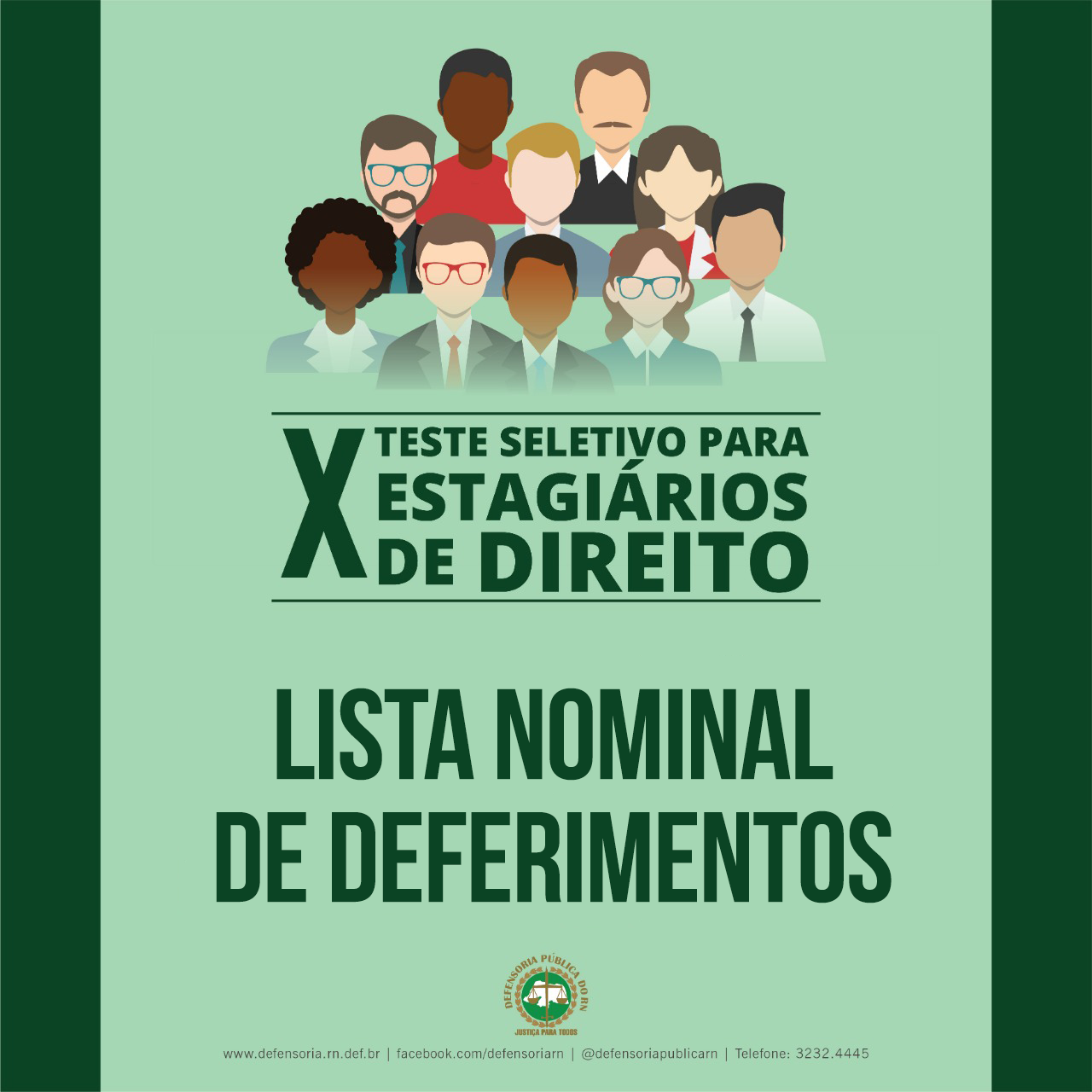 X TESTE SELETIVO: lista nominal de deferimentos