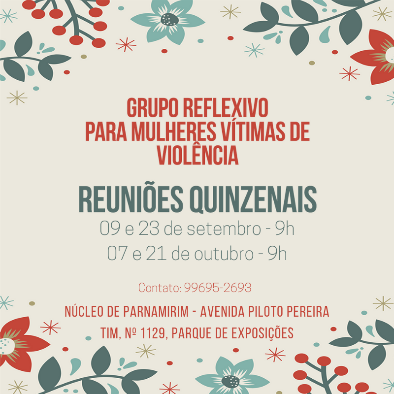 Em Parnamirim, grupo reflexivo para mulheres vítimas de violência conta com reuniões quinzenais