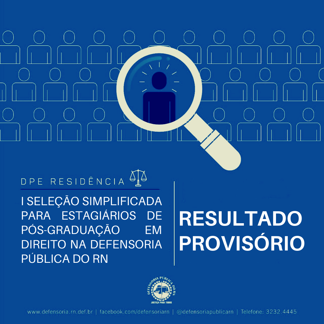 I Seleção Simplificada para estágio de pós-graduação divulga o resultado das entrevistas e análise curricular
