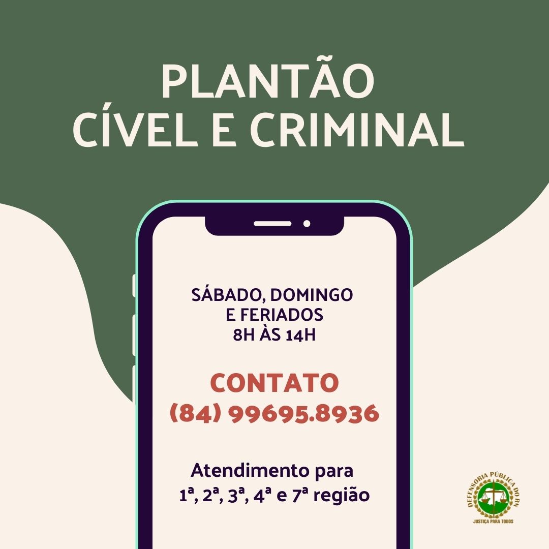 Defensoria Pública do RN amplia plantão e agora atenderá 16 cidades