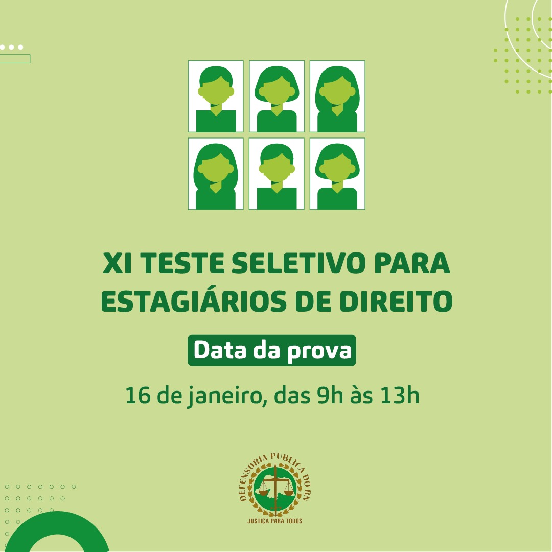 XI Teste Seletivo para estagiários divulga lista de inscrições deferidas e indeferidas