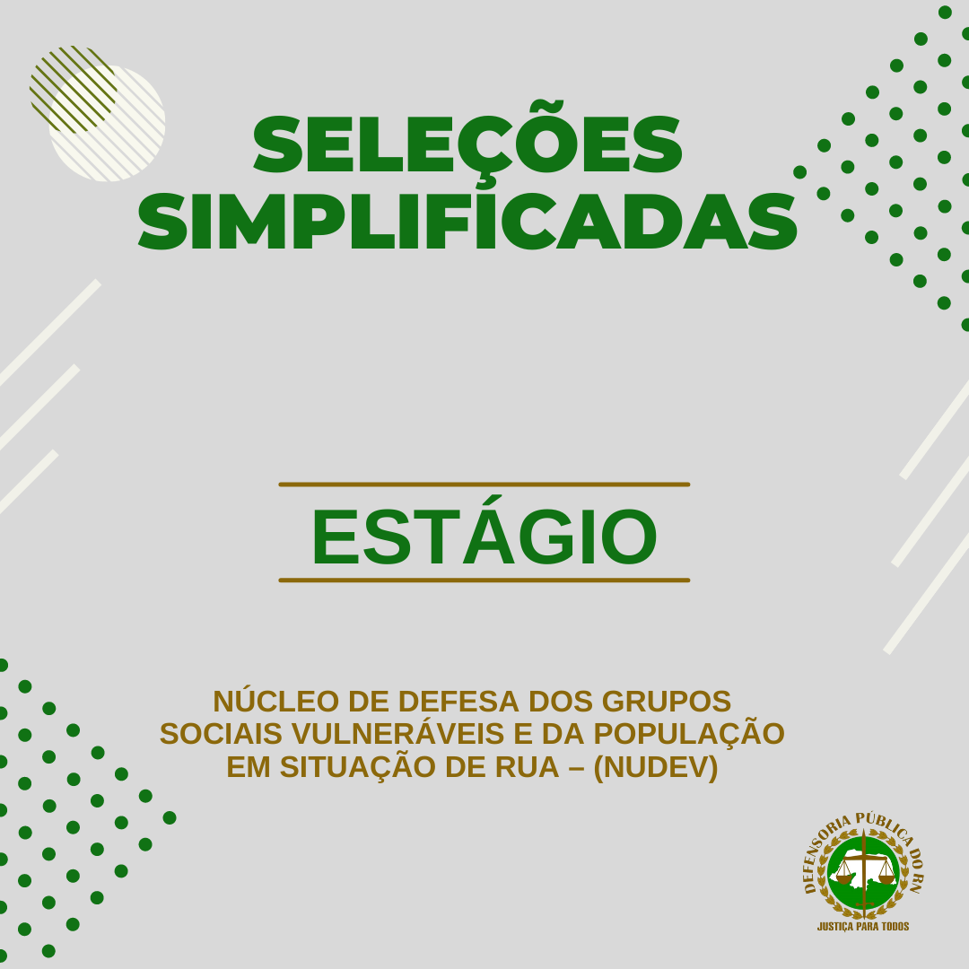 Seleção para o NUDEV divulga resultado final do processo seletivo 