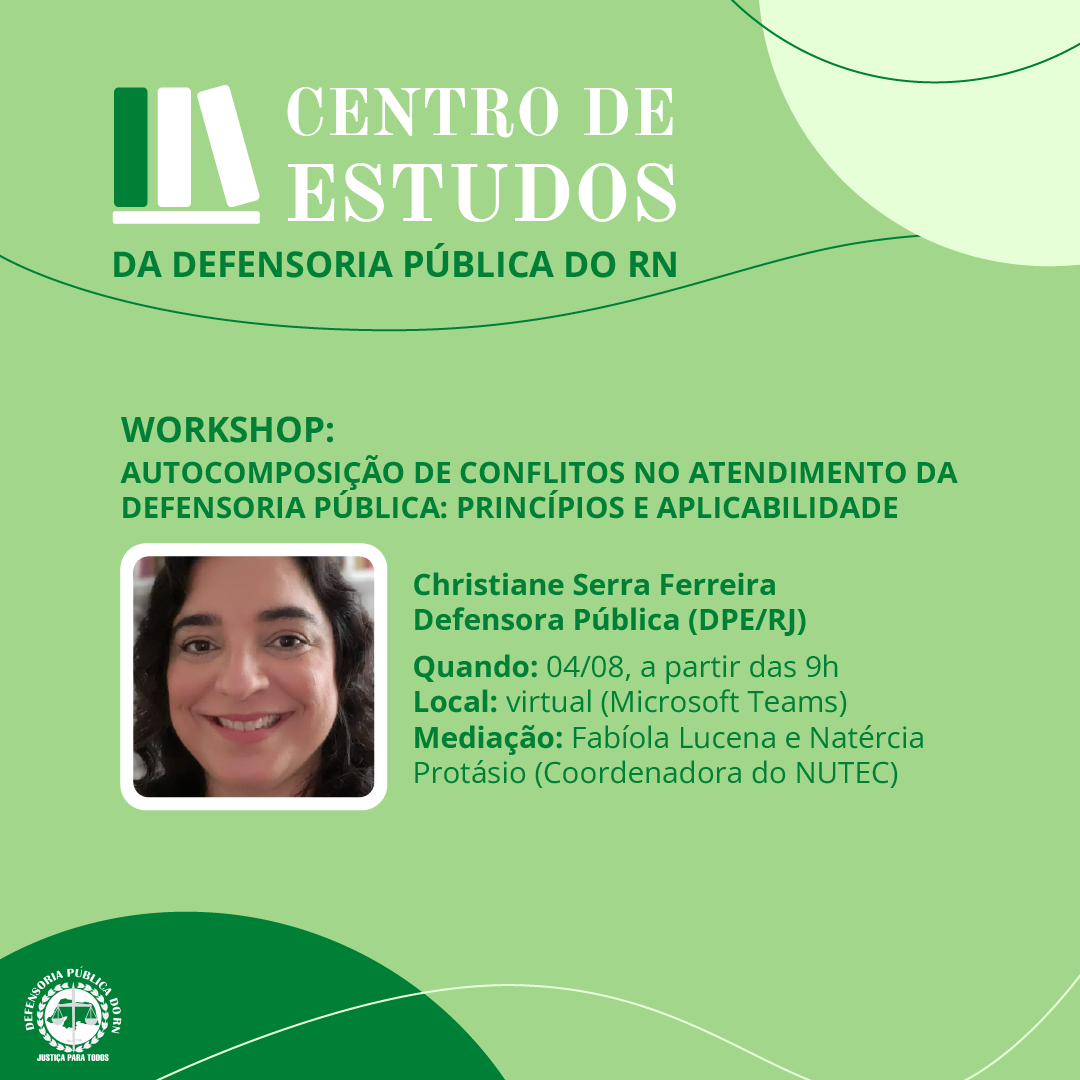 Centro de Estudos realiza nesta sexta (04) workshop virtual sobre autocomposição de conflitos