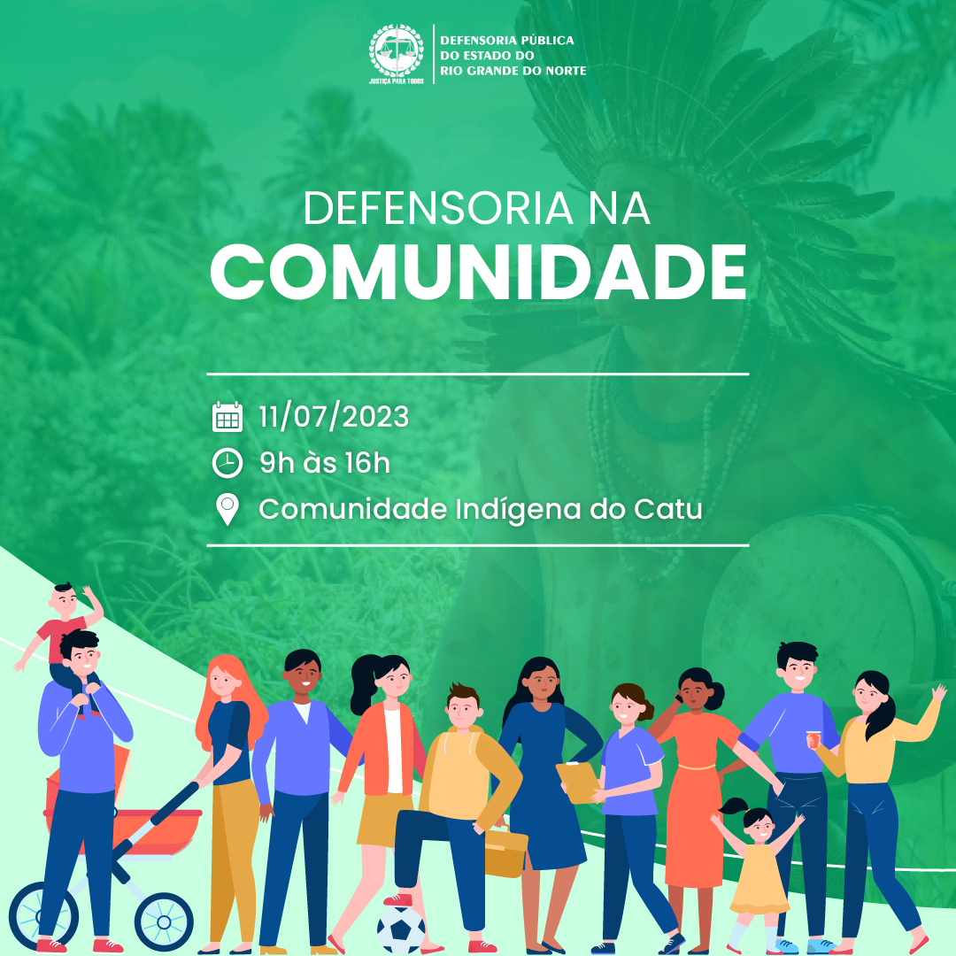 Comunidade do Catu receberá na terça-feira(11) o projeto “Defensoria na Comunidade”