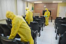 Sede Administrativa da DPE/RN passa por desinfecção no combate a Covid-19